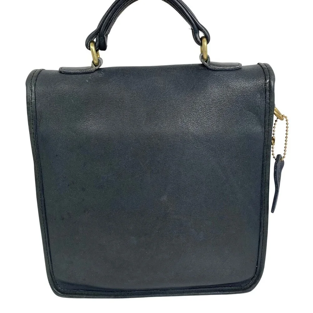 Authentic VTG Coach Station Bag + Tag 5130 RARE Navy Blue - 1997 USA *NO STRAP